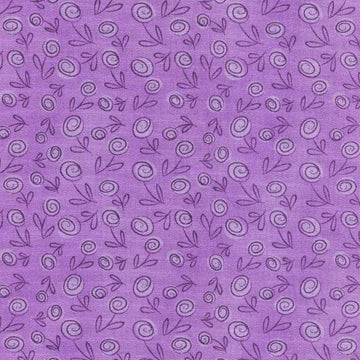 Acquista viola Fabricart Floral Doodle