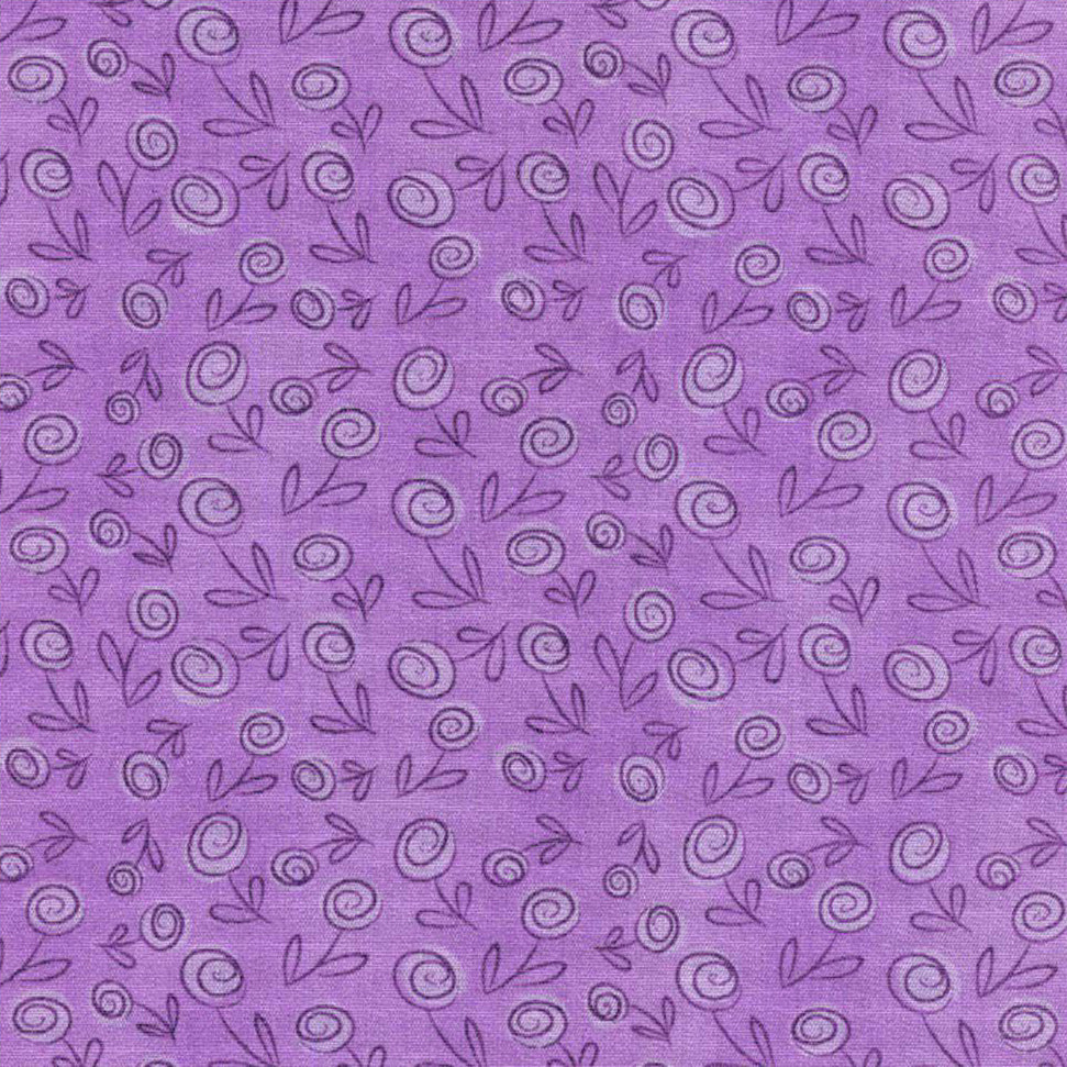 Acquista viola Fabricart Floral Doodle