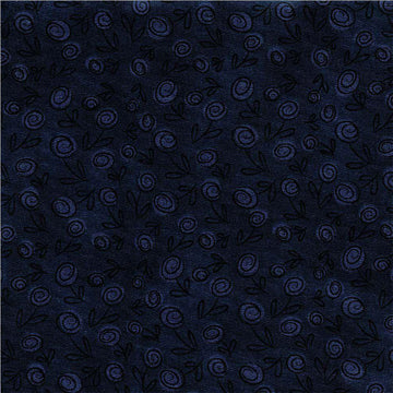 Acquista blu-notte Fabricart Floral Doodle