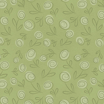Acquista verde-pistacchio Fabricart Floral Doodle