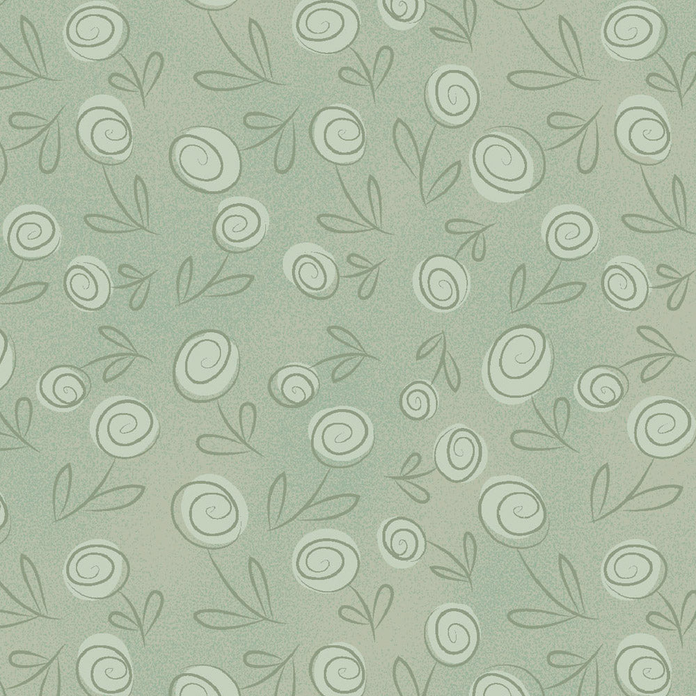 Acquista verde-chiaro Fabricart Floral Doodle