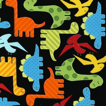 Tessuto Dinosauri Cotone Americano