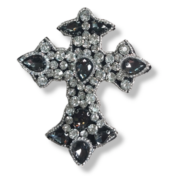 Applicazione Croce Cristalli Black Diamond