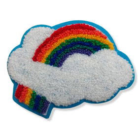 Applicazione Punto Spugna Nuvola Con Arcobaleno