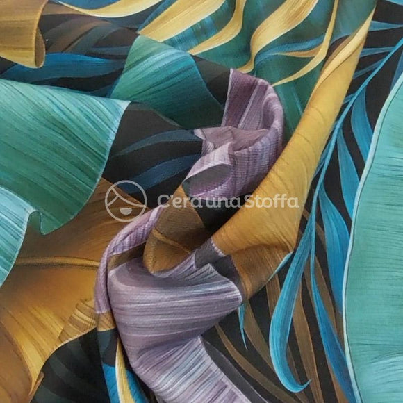 Panama Stampa Digitale 3D Foglie