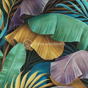 Panama Stampa Digitale 3D Foglie