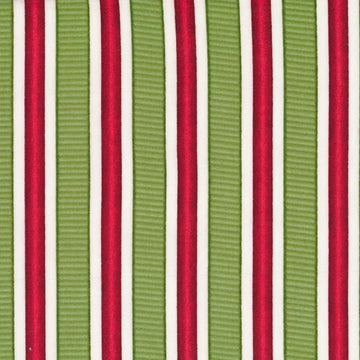 Cotone Americano Righe Scarlet's Garden Bianco