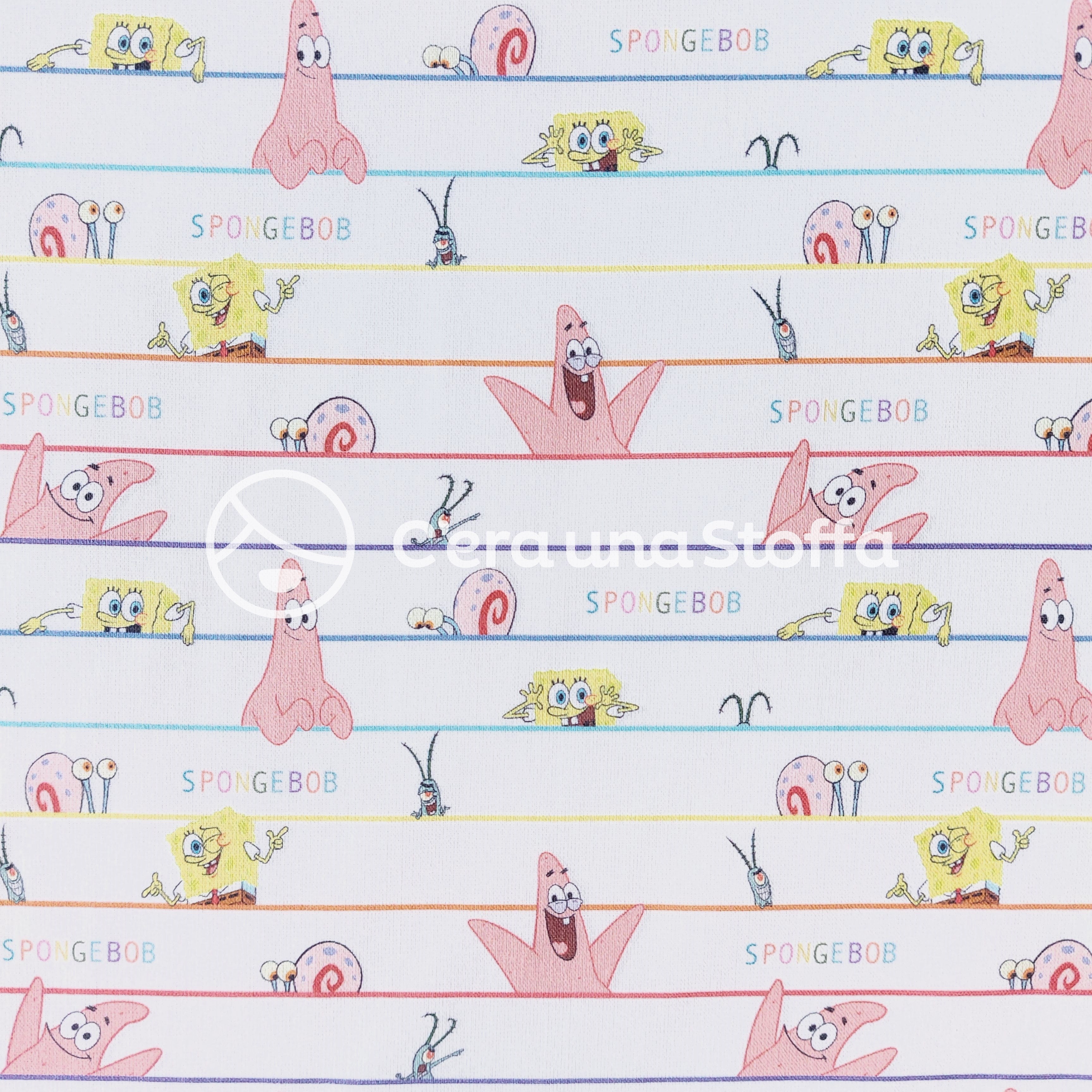 Cotone Spongebob Arcobaleno