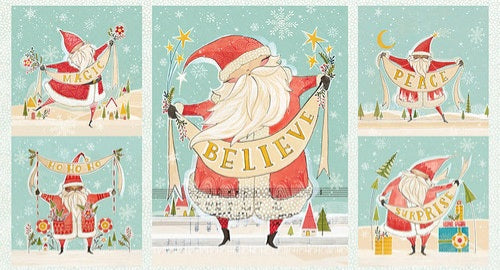 Cotone Americano Love Santa - Santa Wishes - Pannello