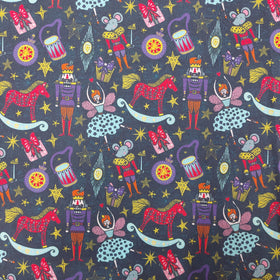 Cotone Stampa Digitale Schiaccianoci