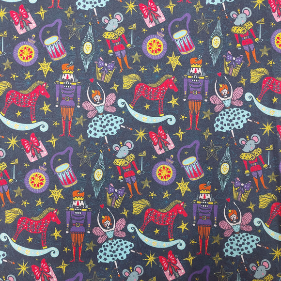 Cotone Stampa Digitale Schiaccianoci