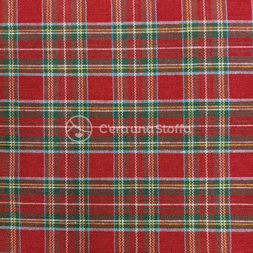 Cotone Tinto In Filo Tartan Scozzese Piccolo