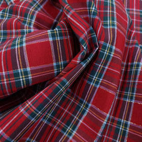 Cotone Tinto In Filo Scozzese Lurex - 0