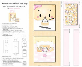 Cotone Americano Pannello Borsa Tote Bag Wanton In A Million