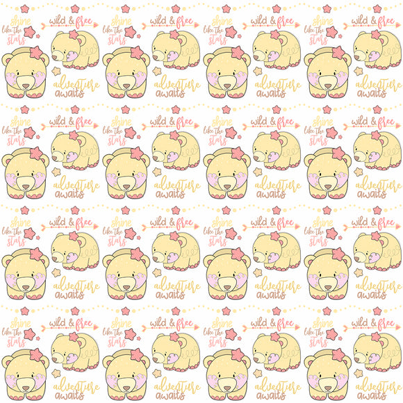 Fabricart Animalistic Orsetti Wild&Free