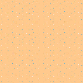 Fabricart Pois a Neve Arancione