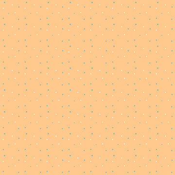 Fabricart Pois a Neve Arancione