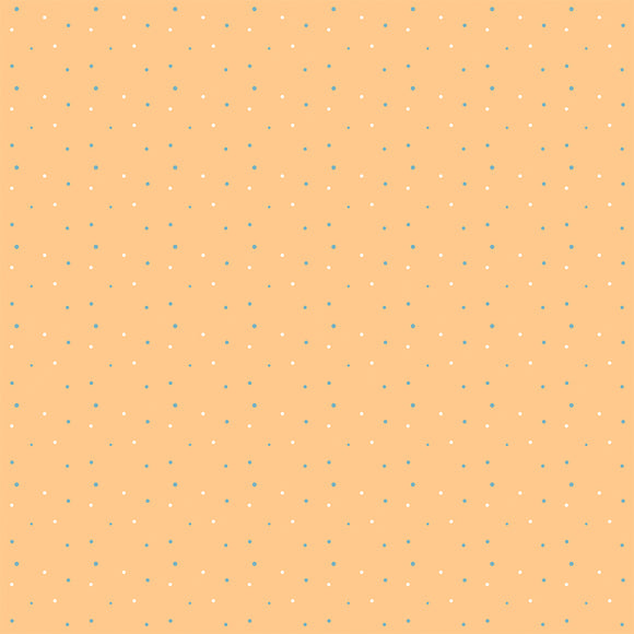 Fabricart Pois a Neve Arancione