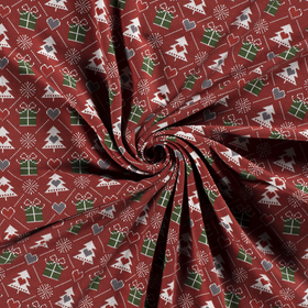 Felpa Natale Bordeaux - 0