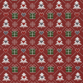 Felpa Natale Bordeaux