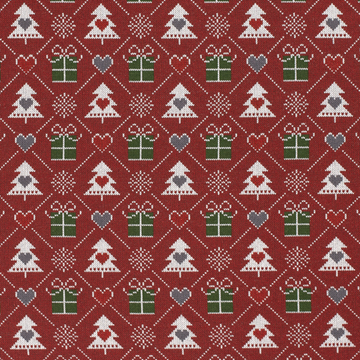 Felpa Natale Bordeaux