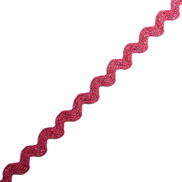 Bordo Serpentina Zigzag Luccicoso