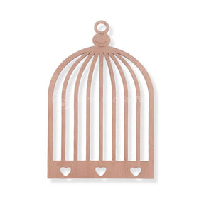 Base Legno Gabbia Con Cuori