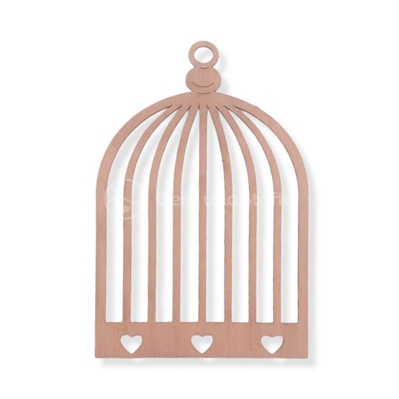Base Legno Gabbia Con Cuori