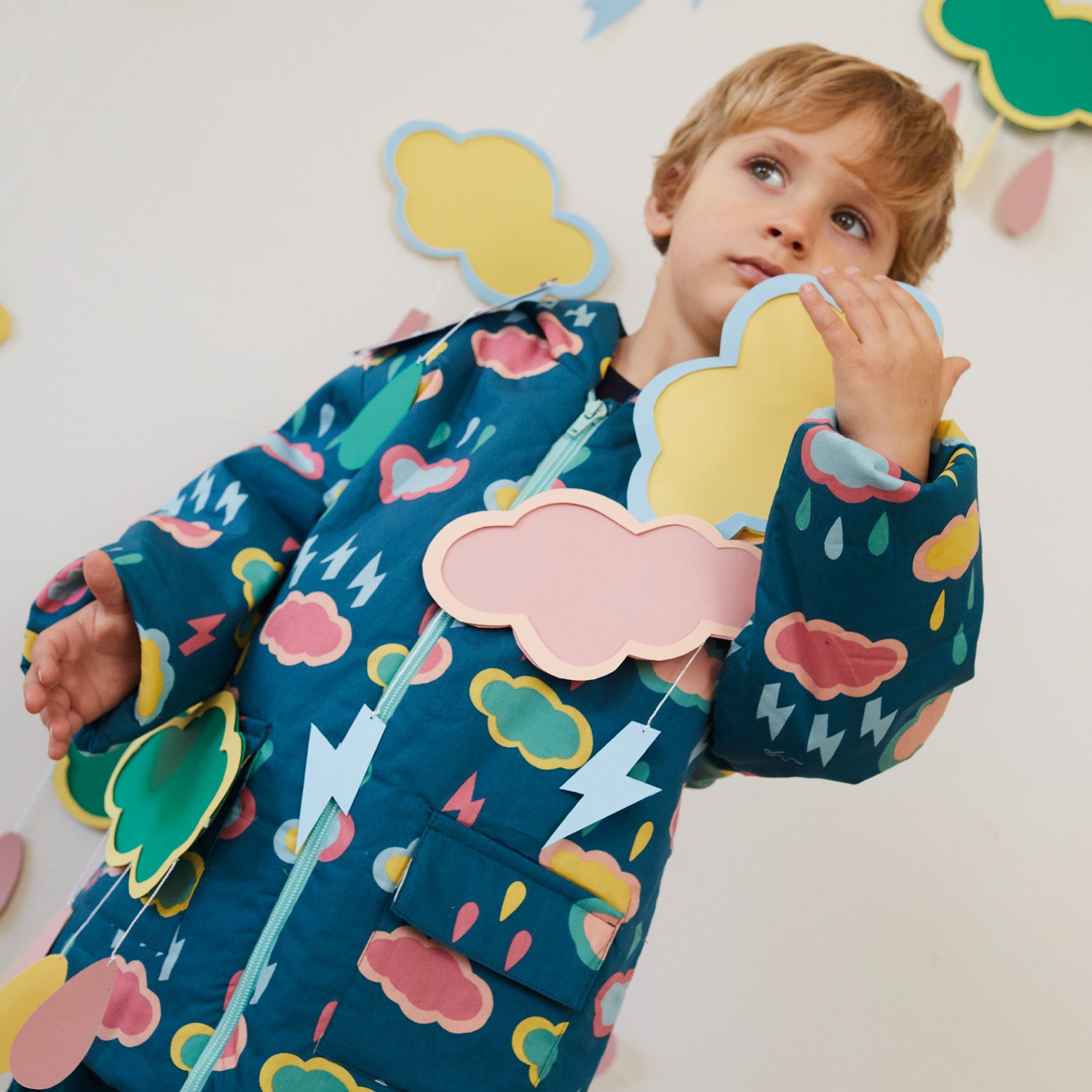 Katia Fabrics Popeline Prehistoric Rain