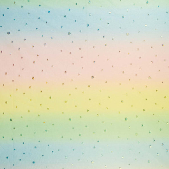 Katia Fabrics Tulle Rainbow Dots