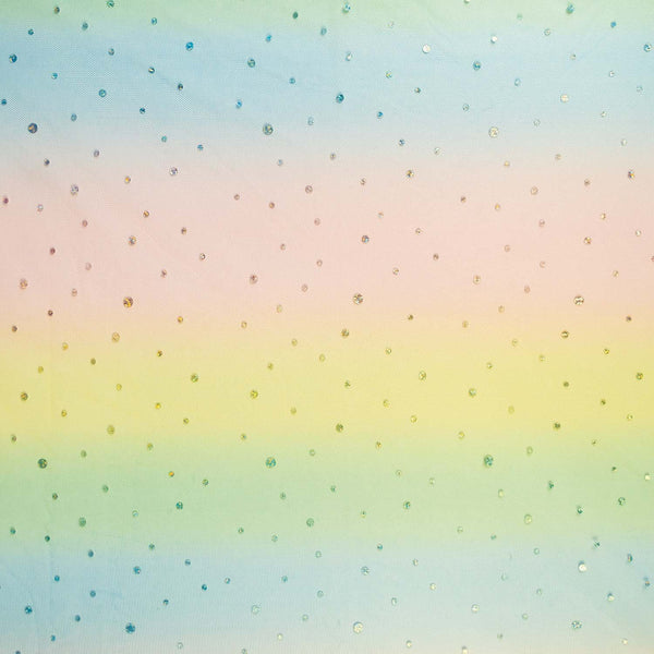 Katia Fabrics Tulle Rainbow Dots