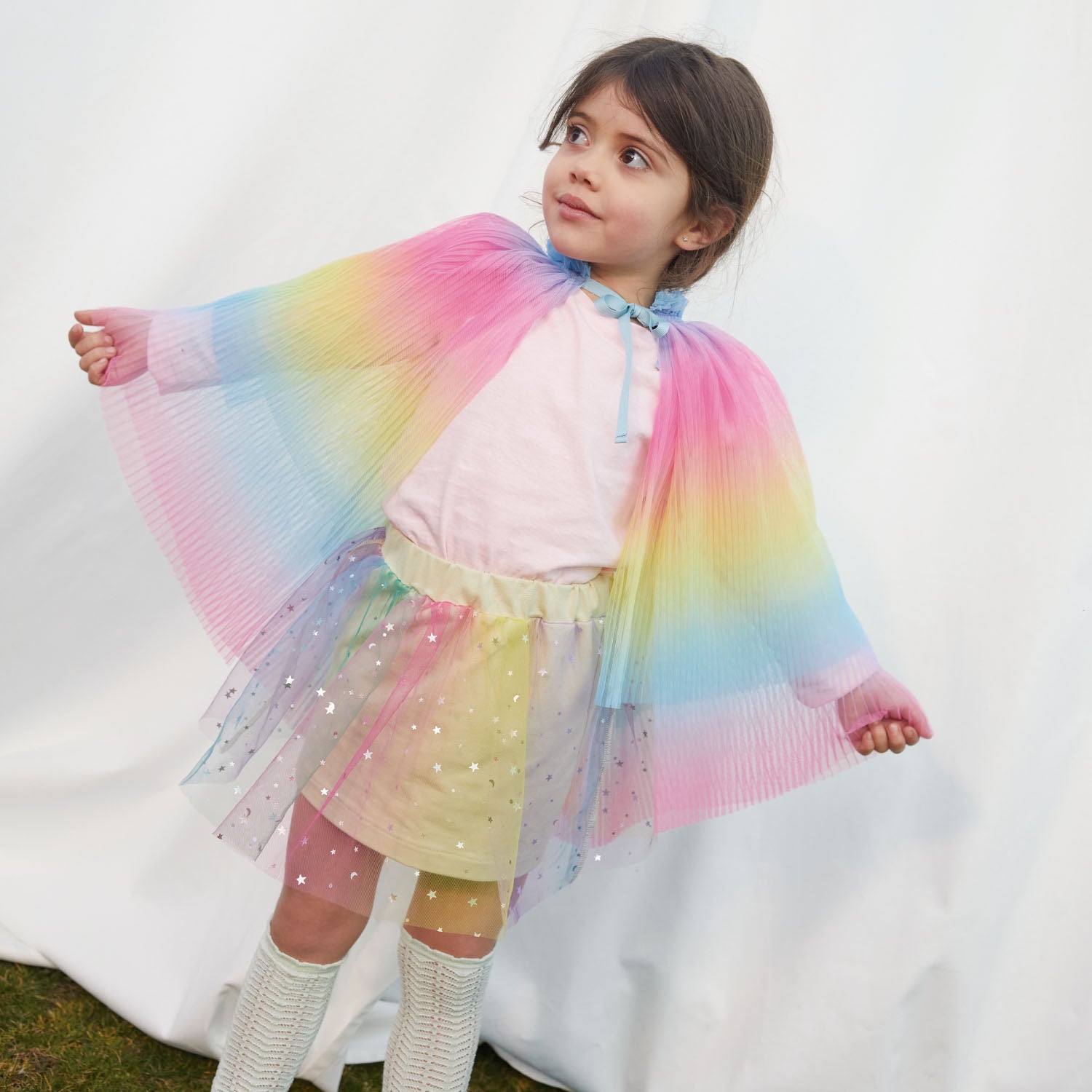 Katia Fabrics Tulle Rainbow Dots