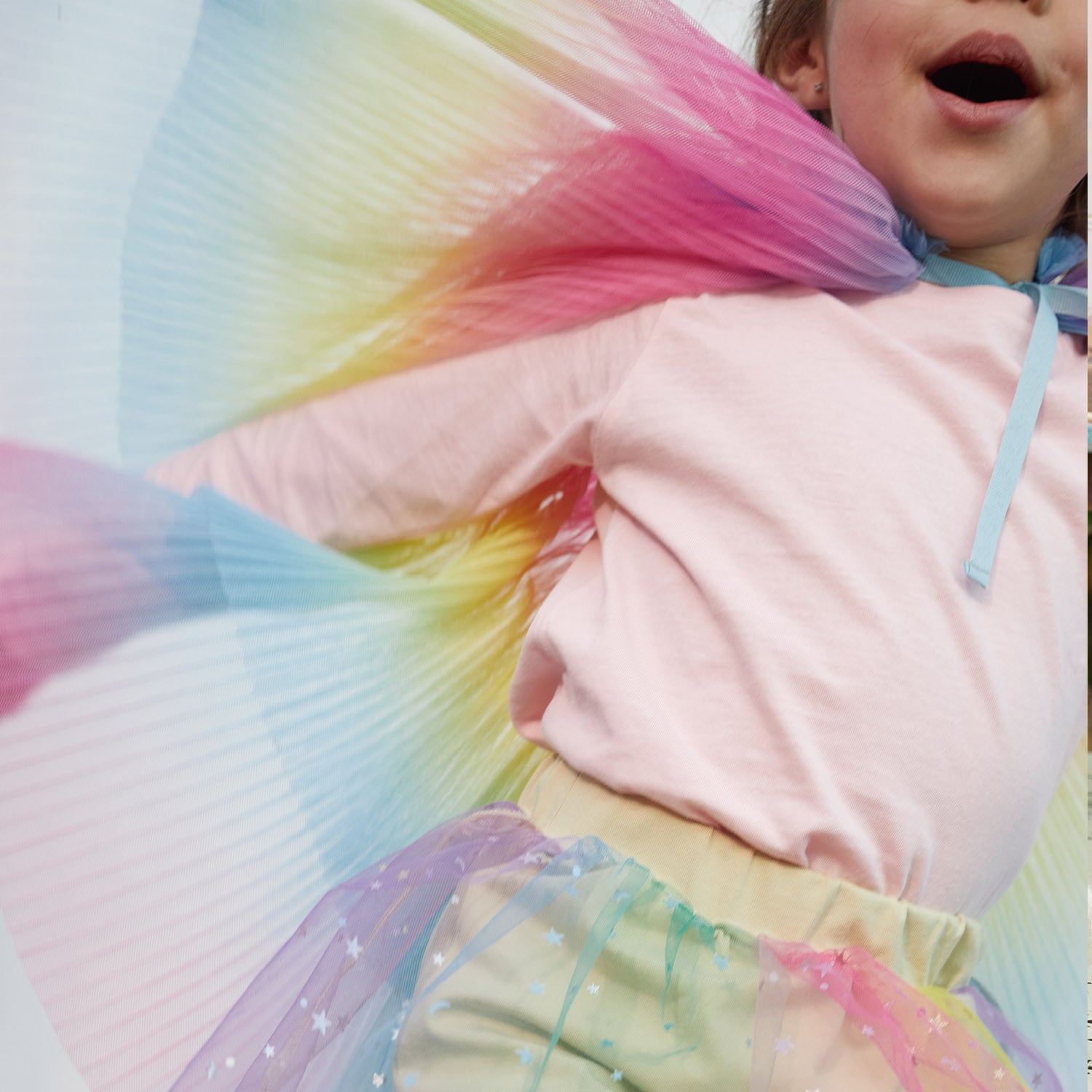 Katia Fabrics Tulle Rainbow Dots