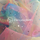 Katia Fabrics Tulle Rainbow Dots-1
