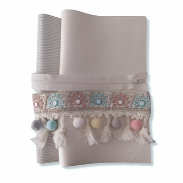 Kit Pochette Con Cerniera e Bordo Specchietti - 0