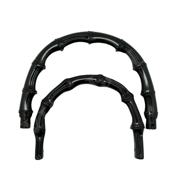 Manici In Resina Simil Bambù Neri