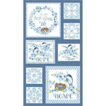 Cotone Americano Pannello Bluebird
