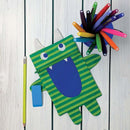 Cotone Americano Pannello Monster Zip Pouch-1