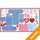 Cotone Americano Pannello Gioco Be Mine - Cassetta delle lettere-3