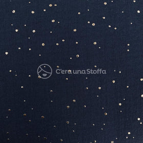 Acquista blu-navy Mussola Strass