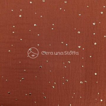 Acquista ruggine Mussola Strass