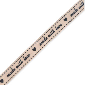 Nastro Cuoricini Con Scritta Made With Love