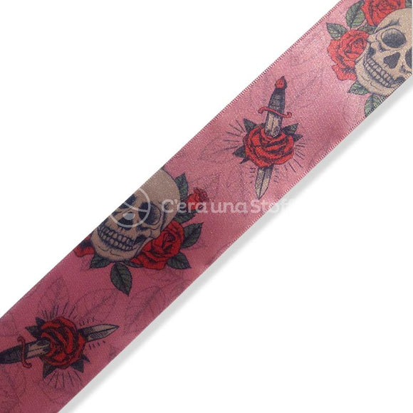 Nastro Tattoo Rose e Teschi