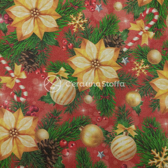 Panama Lurex Stelle Di Natale