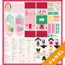 Cotone Americano Pannello Gioco Best Friends Forever Playhouse - Casa Bambole-6