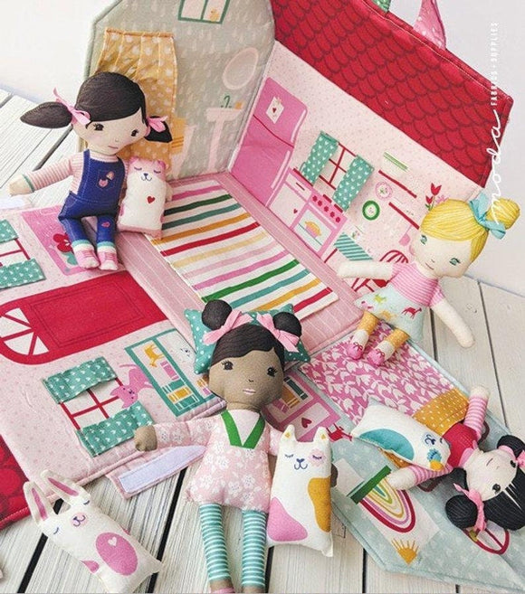 Cotone Americano Pannello Gioco Best Friends Forever Playhouse - Casa Bambole