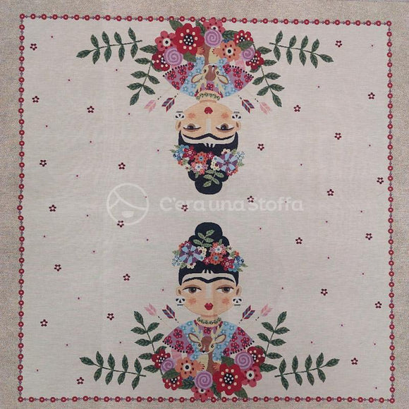 Pannello Gobelin Centrotavola Frida Cerbiatto