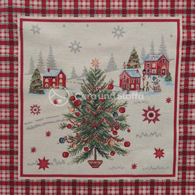 Pannello Gobelin Lurex Natale Albero