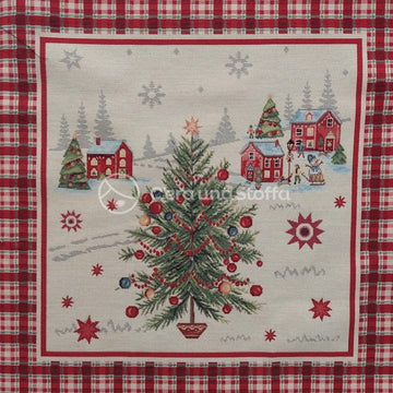 Pannello Gobelin Lurex Natale Albero
