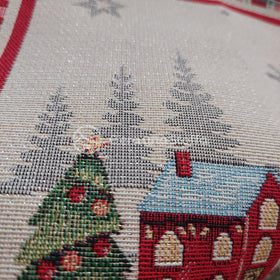 Pannello Gobelin Lurex Natale Albero - 0